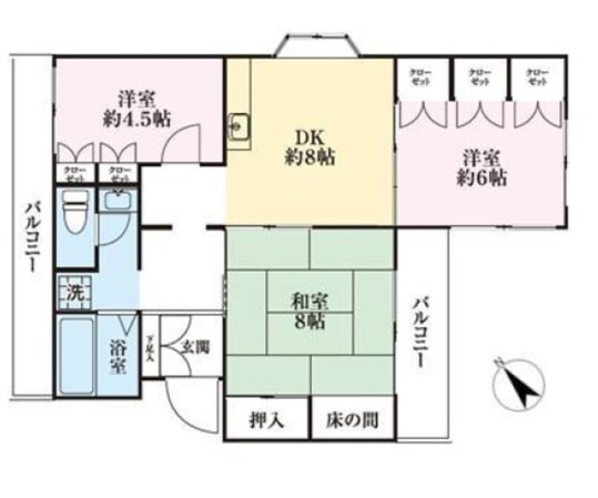 エンブレム上尾の物件間取画像